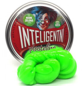 Inteligentní plastelína - svítící, Neon zelená
