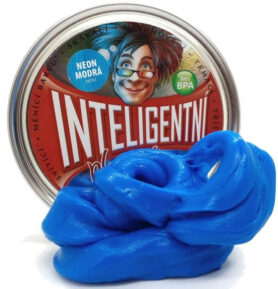 Inteligentní plastelína - svítící, Neon modrá