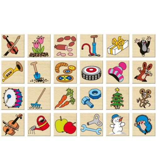 Puzzle výukové - Co kam patří, Krtek, 24ks (Detoa)