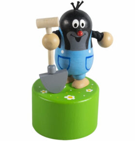Mačkací figurka - Krtek s rýčem (Detoa)