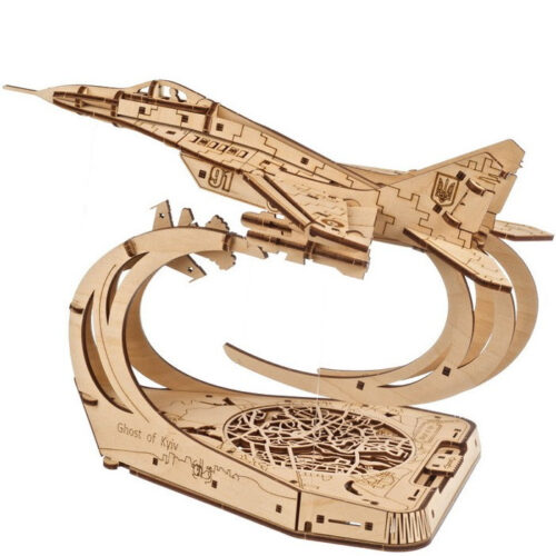 3D mechanický model - Stihačka The Ghost of Kyiv (Ugears)