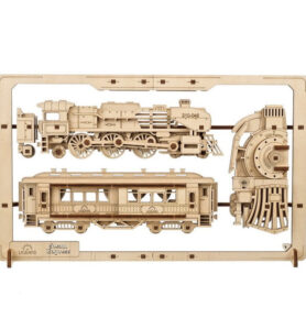 3D model - 2.5D puzzle vlak Steam Express (Ugears)