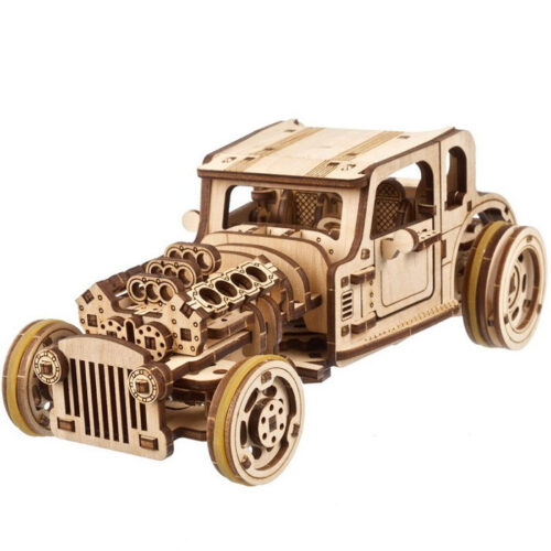 3D mechanický model - Auto Hot Rod Furious Mouse (Ugears)