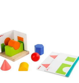 Skládačka - Jednoduchá geometrie 3D dřevěná hra (Lucy & Leo)