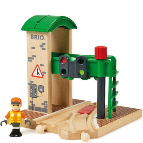 Vláčkodráha budovy - Signální stanice s výhybkou (Brio)