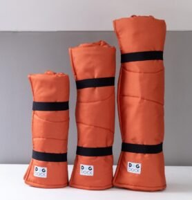 DogDock Cestovní deka BASIC pro psy - oranžová velikost S (80x60cm)