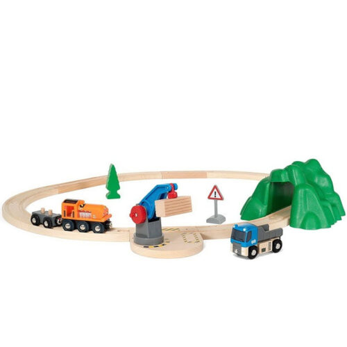 Vláčkodráha Brio - Nákladní set, 19 dílů