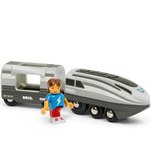 Vláčkodráha mašinka - Elektrická s pohonem, Nejrychlejší turbo (Brio)