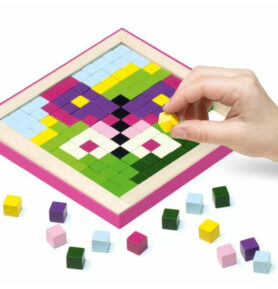 Mozaika - Pixely dřevěné, Kouzla 250 kostek (Cubika)