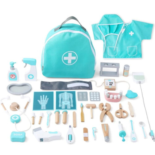 Malý doktor - Doktorská sada dřevěná deluxe (UMU)