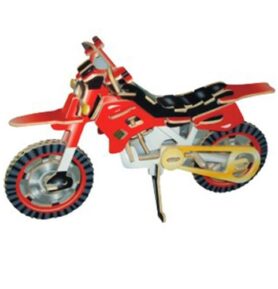 3D Puzzle barevné - Terénní motorka