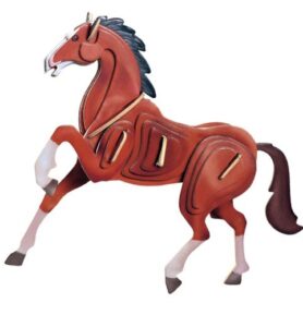 3D Puzzle barevné - Kůň