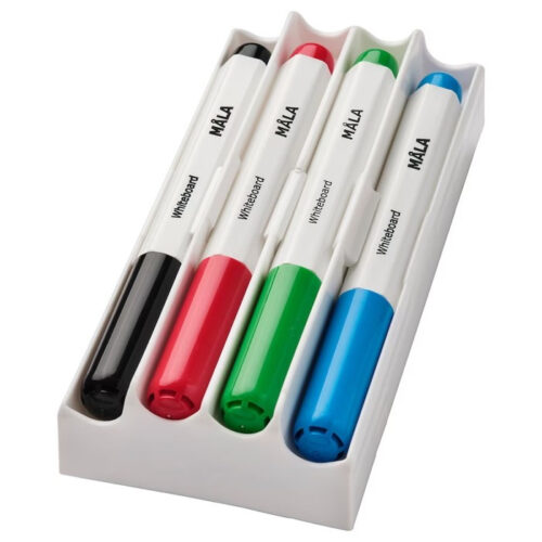 Psací potřeby - Fixy s gumou k dětské tabuli, 4ks (Ikea)