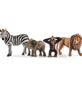 Schleich - Zvířátka set, Divoká 4ks