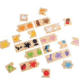 Puzzle výukové - Co k čemu patří a barvy (Bigjigs)