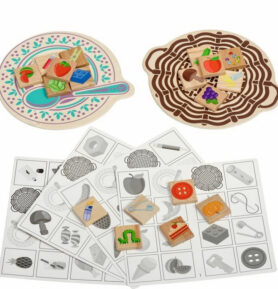 Puzzle výukové - Co kam patří, Jedlý nejedlý, 56ks (Lucy & Leo)