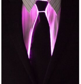 RAVEON Light up kravata | Růžová