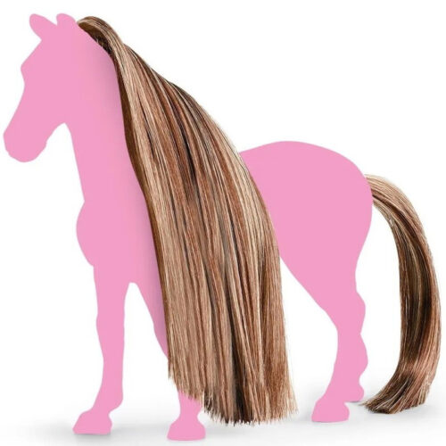 Schleich - Koňský salón, Doplněk ocas a hříva hnědozlatavé