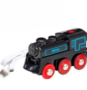Vláčkodráha mašinka - Elektrická s pohonem, Nabíjecí přes USB mini kabel (Brio)