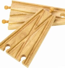 Vláčkodráha koleje - Výhybka rovná, 2ks (Bigjigs)