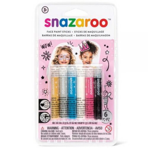 Snazaroo - Tužky na obličej, 6 barev, Dívčí