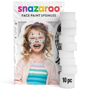 Snazaroo - Houbička bílá na obličejové barvy, 10ks