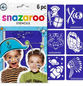 Snazaroo - Šablony na obličejové barvy 6ks, Chlapecké