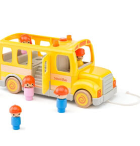 Tahací hračka - Školní autobus se zvuky a světlem (Woody)