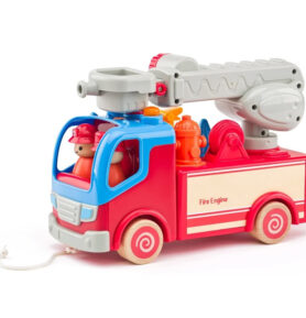 Tahací hračka - Auto hasič se zvuky a světlem (Woody)