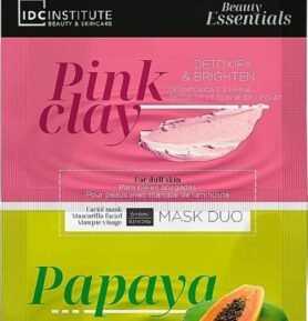 IDC Institute - MASK DUO Růžový jíl a Papája Pleťová maska
