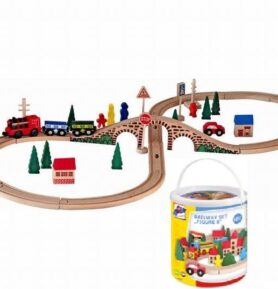 Vláčkodráha Woody - Osmička s elektrickou mašinkou, 40 dílů
