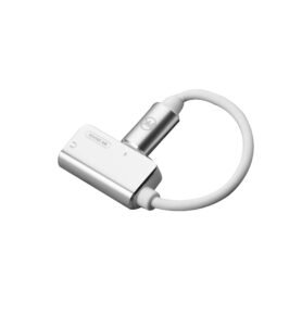 2v1 adaptér pro nabíječku a sluchátka Lightning WK Design WDC071i Bílý