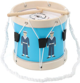Hudba - Buben větší dřevěný, Námořník, 22cm (Vilac)