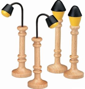 Vláčkodráha doplňky - Pouliční lampy, 4ks (Maxim)