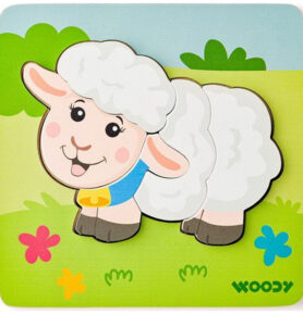 Puzzle pro nejmenší - Vkládačka, Baby ovečka (Woody)