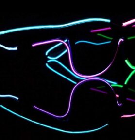RAVEON Svítící brýle Wayfarer style | Multicolor