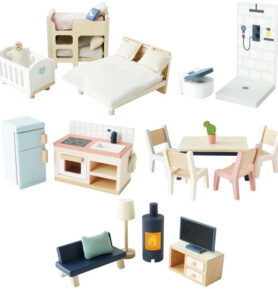 Nábytek pro panenky - Kompletní set do domečku (Le Toy Van)