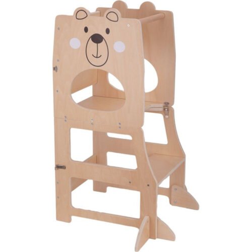 Učící věž - Dřevěná, Medvídek 3v1 (2Kids Toys)