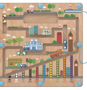 Motorický labyrint - Magnetická hra, City (2Kids Toys)