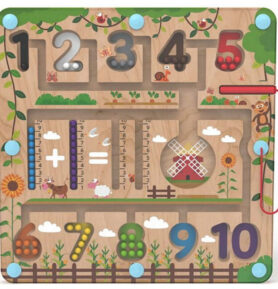 Motorický labyrint - Magnetická hra, Matematika (2Kids Toys)