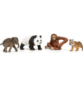 Schleich - Zvířátka set, Startovací Asie 4ks