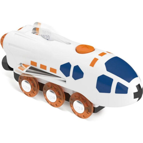 Vláčkodráha mašinka - Elektrická s pohonem, Raketoplán USB (Hape)