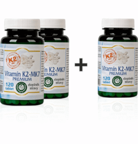 Bio-Detox 2x Vitamín K2 120 tbl + 1x vitamín K2 120 tbl ZDARMA