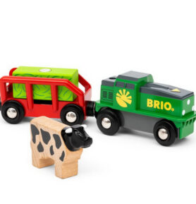 Vláčkodráha mašinka - Elektrická s pohonem, Farmářský vlak (Brio)