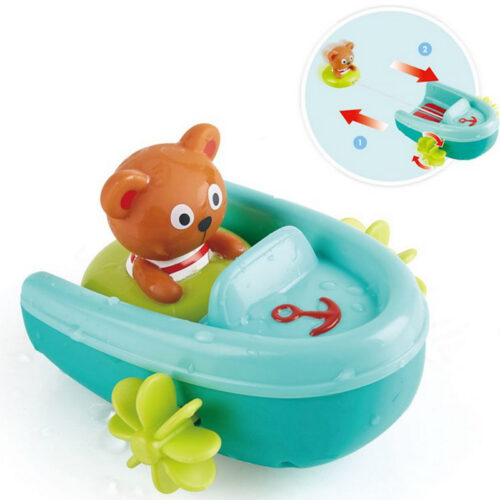 Hračka do vody - Natahovací lodička s medvídkem (Hape)