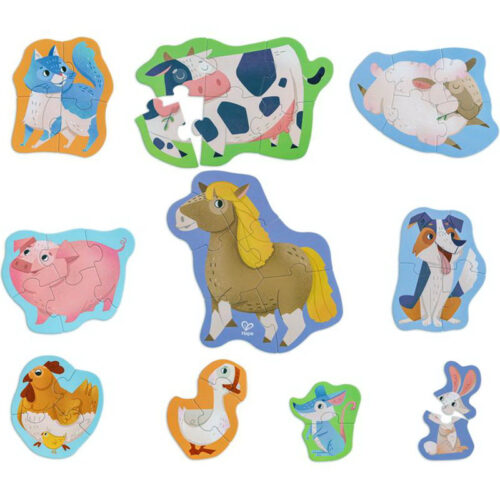 Puzzle pro nejmenší - Přátelé farmy, 40ks (Hape)