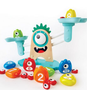 Didaktická pomůcka - Váhy s příšerkou (Hape)