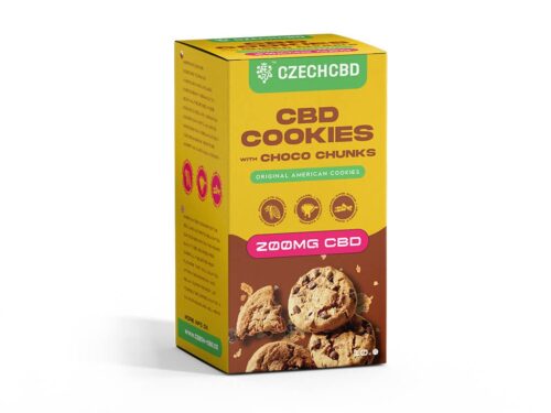 Czech CBD CBD Cookies s čoko kousky, 200 mg CBD