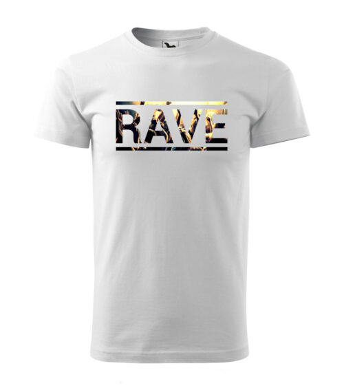 Bílé tričko | Rave party Velikost: M