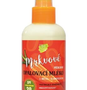 VIVACO 100% Přírodní opalovací MLÉKO s mrkvovým extraktem SPF 20
